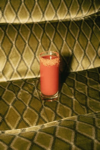 Mixed drink at Indio Brewing