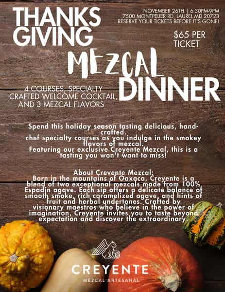 Mezcal Dinner
