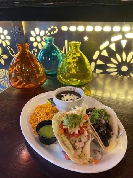 Tacos Al Carbon Combo Chick & Steak
