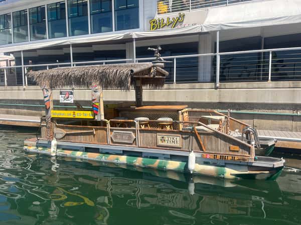 boat in front of billys