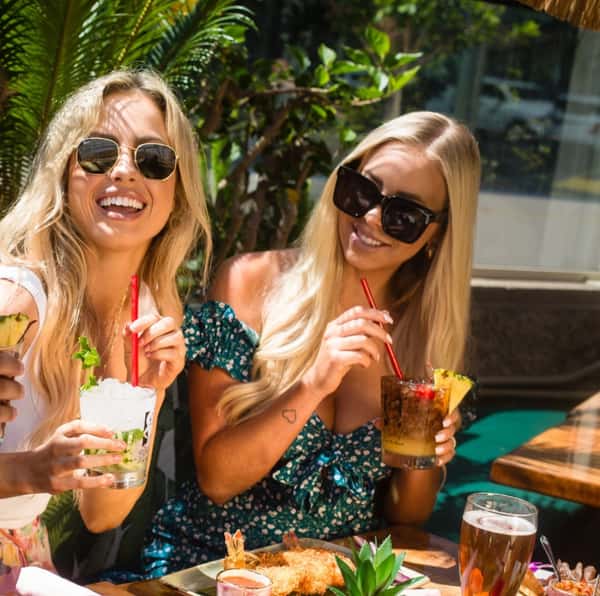 Guests enjoying Mai Tais