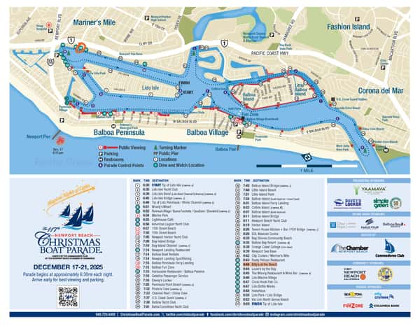 Boat Parade Map 2025