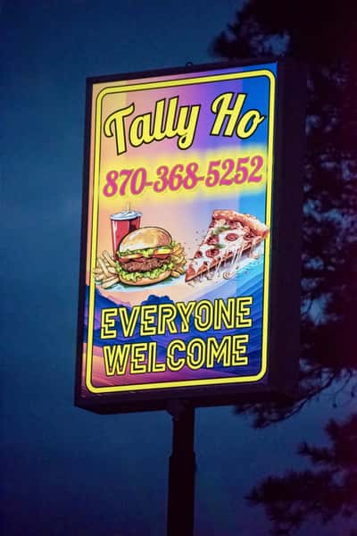 Restaurant exterior signage