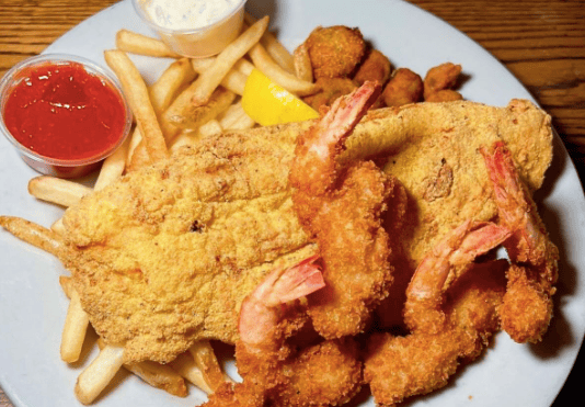 Fried Catfish & Shrimp Platter