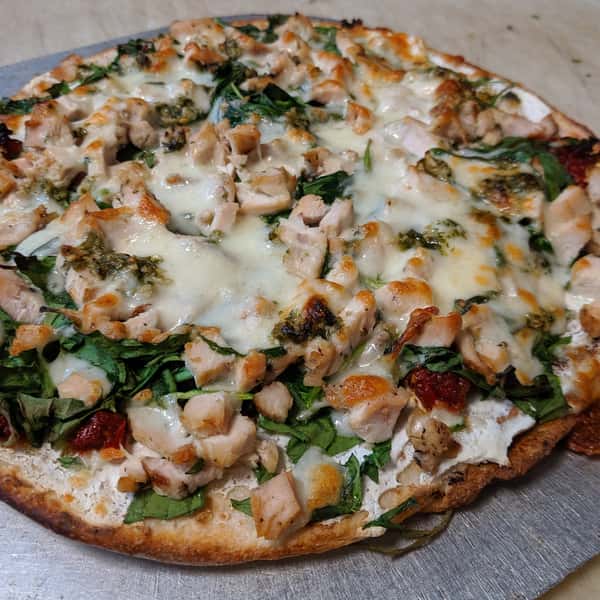 white pizza pie