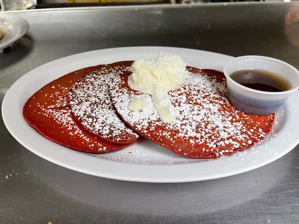Red Velvet Pancakes