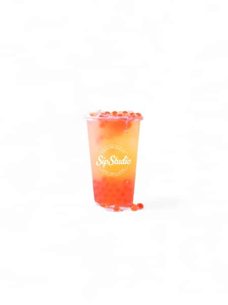 Passion Fruit Sunset W/Strberry Boba