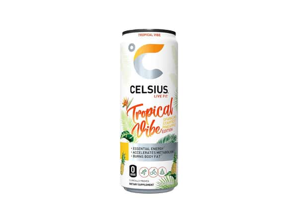 Celsius Sparkling Tropical Vibe - 12oz Can