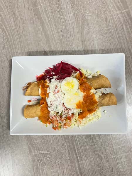Honduran Style fried Tacos