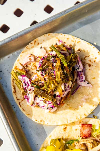 Mongolian Beef Taco