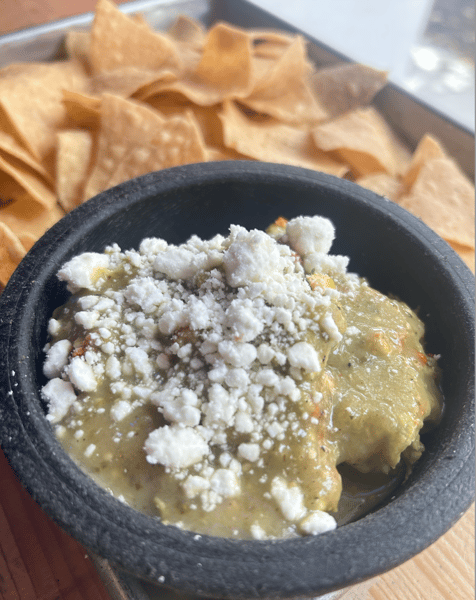 Chips & Goat Cheese Guac