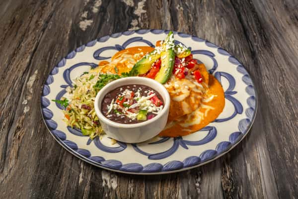 Rojo Shrimp Enchiladas