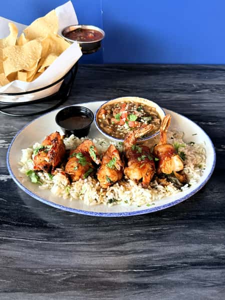Sweet Chile Bacon Wrapped Shrimp