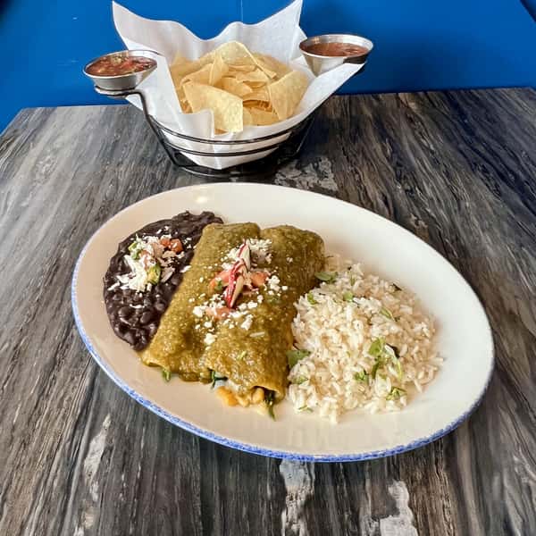 Salsa Verde Enchiladas