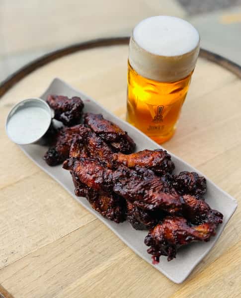 Blueberry Maple Scorpion Pepper Chicken Wings