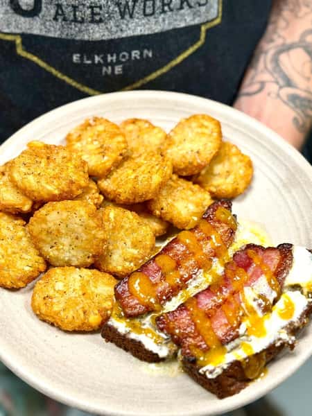 Mascarpone & Bacon Zucchini Toast
