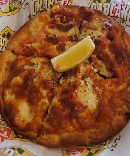 Crab Pita Pizza