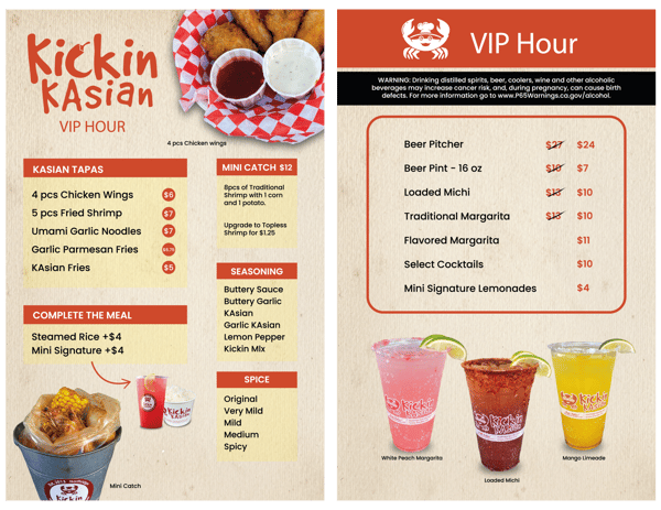 VIP Menu