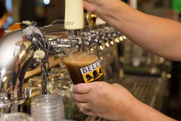 pouring beer