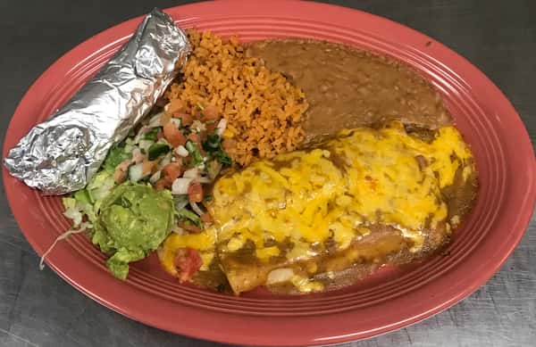 Tacos Al Carbon & Enchilada