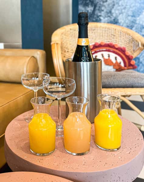Prosecco Mimosa Set Up