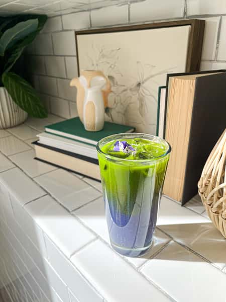 Flower Power Matcha Lemonade
