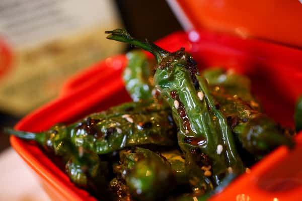 Shishito Peppers Happy Hour Menu Ling & Louie's Asian Bar and Grill