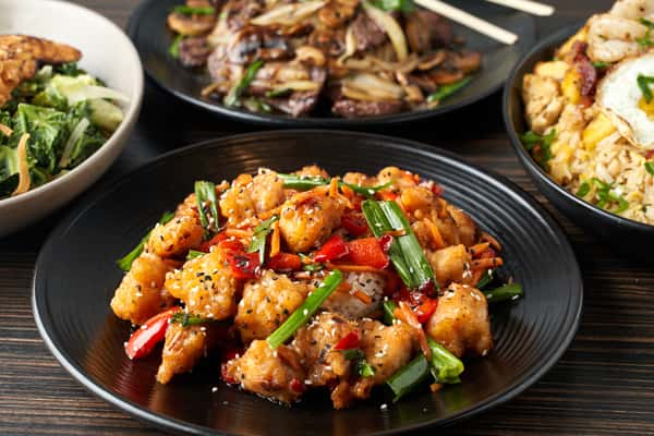Group shot of food