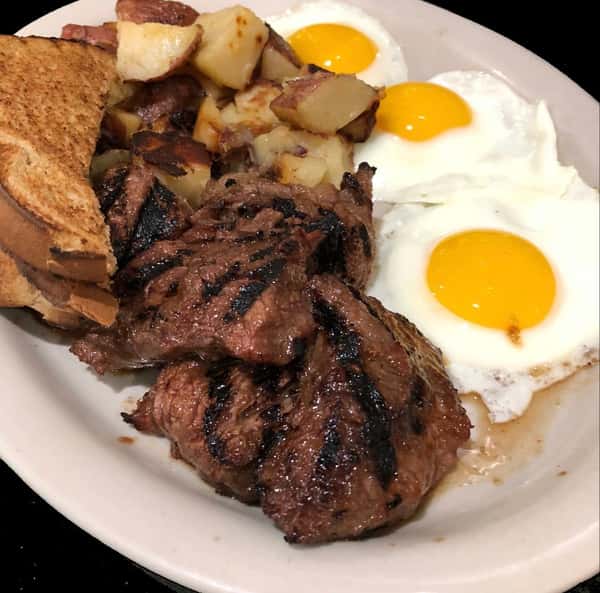 Steak Tips & Eggs