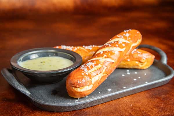 Pretzel with White Cheese
