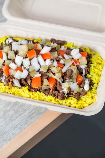 Meat and rice