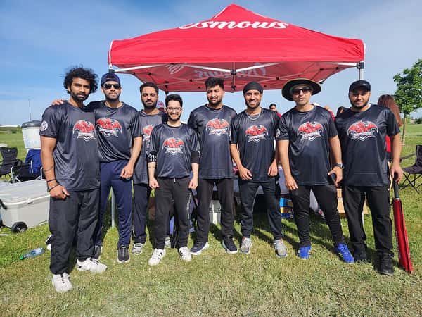 Group photo at the Cricket Tournament