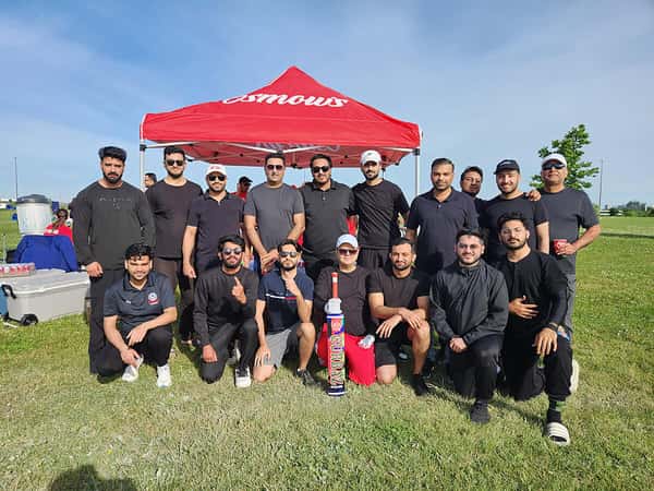 Group photo at the Cricket Tournament