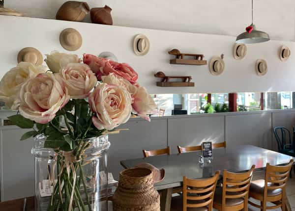 flowers and tables
