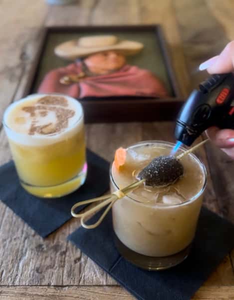 2 cocktails on table