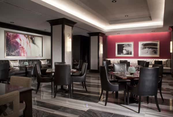 Restaurant interior dining area