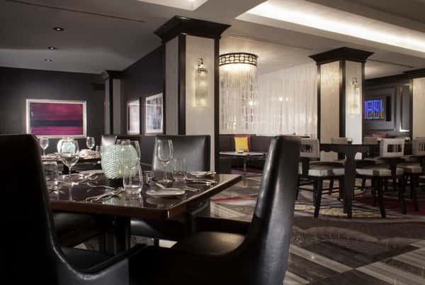 Restaurant interior dining area