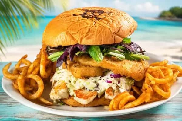 Market Grilled and Battered Fish Sandwich We Call The Calypso !