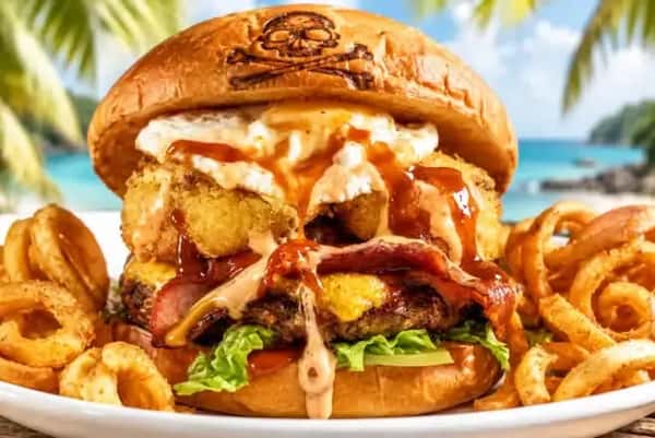 Davey Jones 1/2 pound Wagyu Beef w / Bacon Egg and Cheese