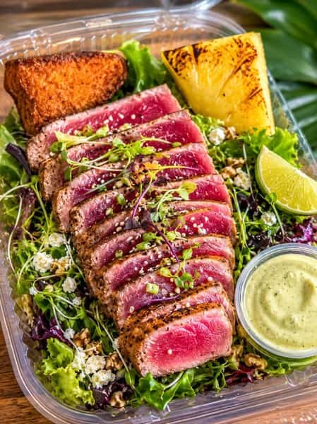 Seared market Grade  Ahi Salad