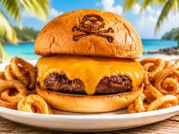 Wagyu beef  1/2 Pound Cheeseburger w/ 2 slices fresh cheese