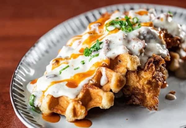 chicken and waffles