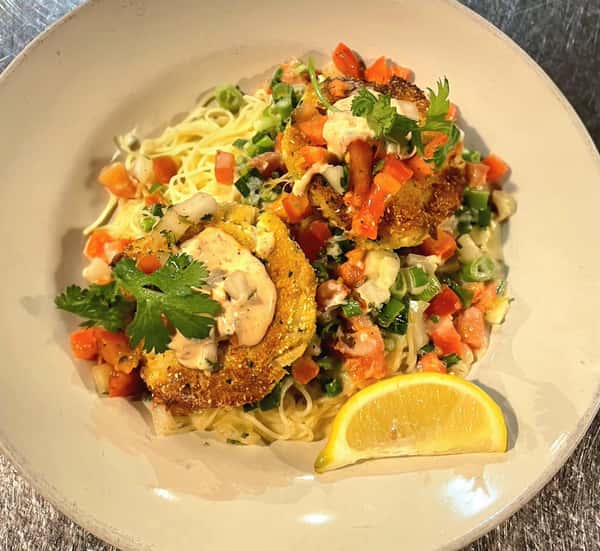 Double Crab Cake Pasta