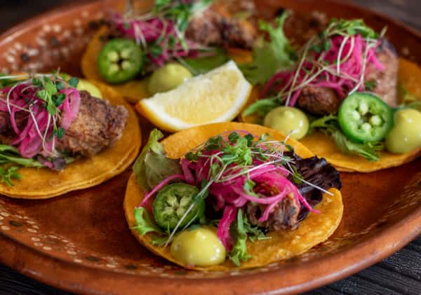 Chicken Karage Tacos