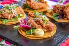 Chicken Karage Tacos
