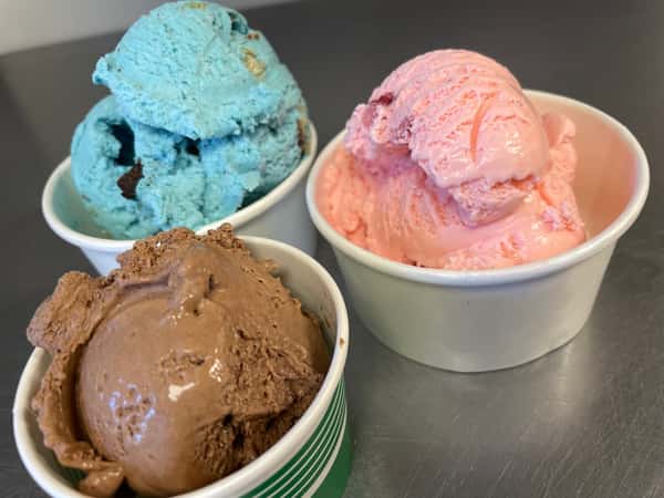 Chocolate, Cookie Monster, and Strawberry are just three of our amazing flavors!