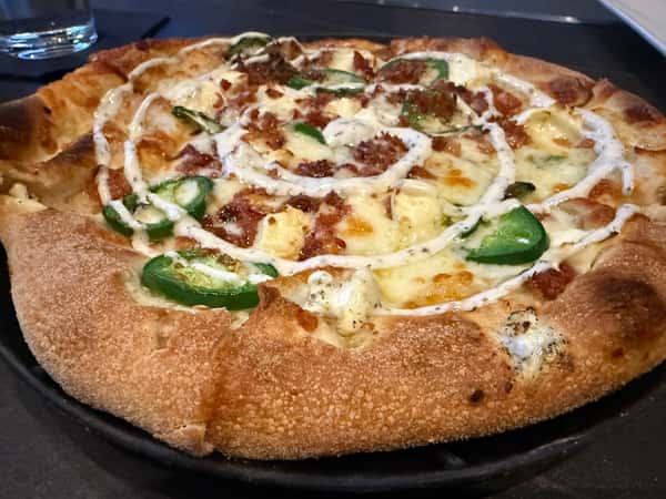 LARGE - jalapeno popper pizza