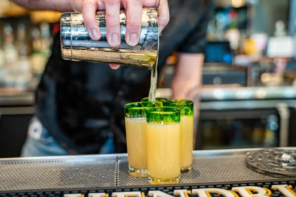 pouring drinks