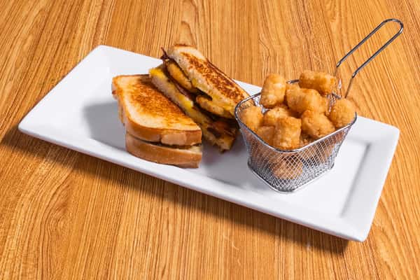 Fried Pickle & Bacon Grilled Cheese