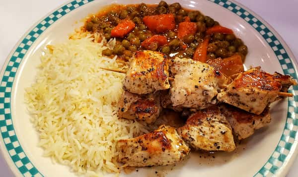 Chicken Souvlaki Plate